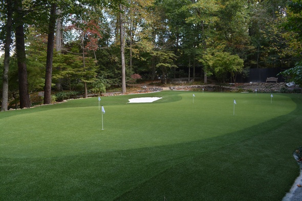 Edmonton backyard putting green